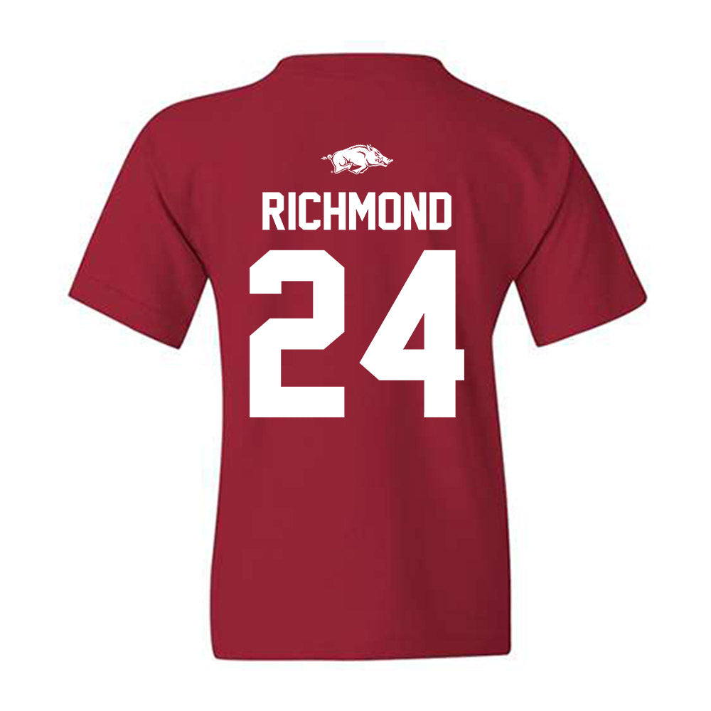 Arkansas - NCAA Men's Basketball : Billy Richmond - Classic Shersey Youth T-Shirt-1