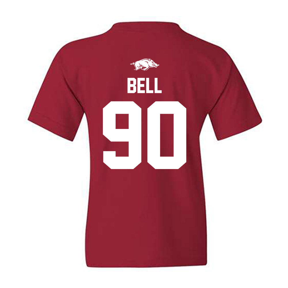 Arkansas - NCAA Football : Caleb Bell - Classic Shersey Youth T-Shirt-1