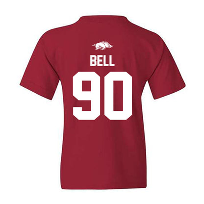Arkansas - NCAA Football : Caleb Bell - Classic Shersey Youth T-Shirt-1
