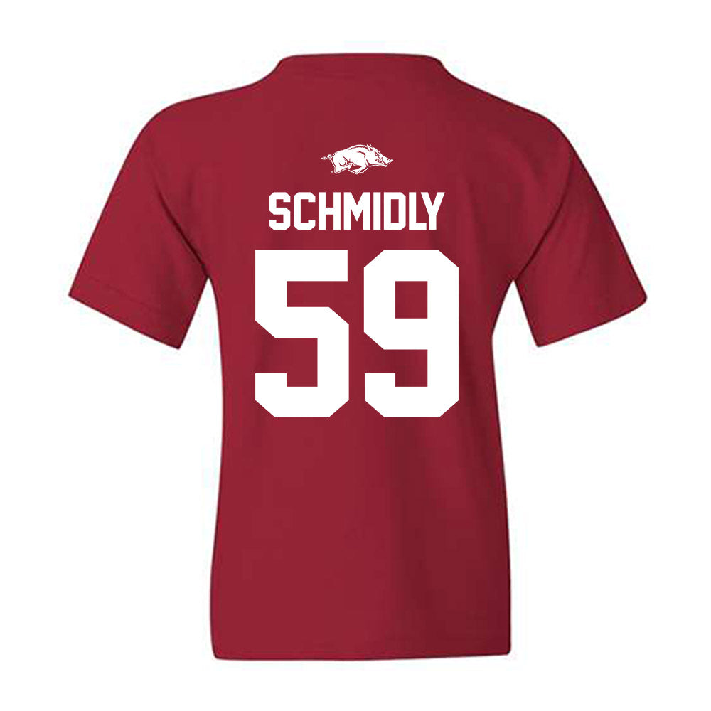 Arkansas - NCAA Football : Max Schmidly - Classic Shersey Youth T-Shirt-1