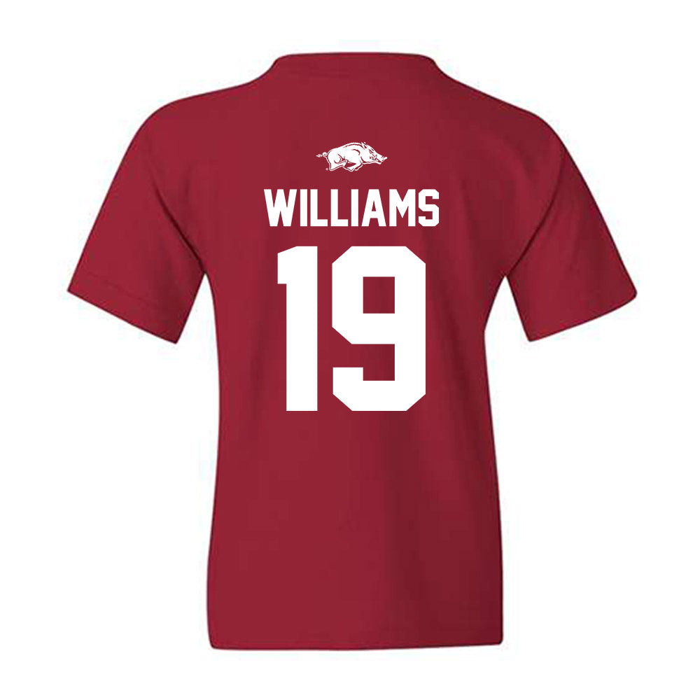 Arkansas - NCAA Football : Kyndrick Williams - Classic Shersey Youth T-Shirt-1