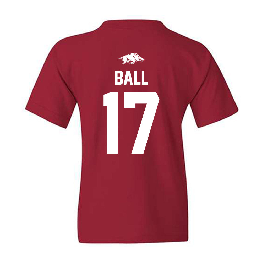 Arkansas - NCAA Women's Soccer : Kennedy Ball - Classic Shersey Youth T-Shirt-1
