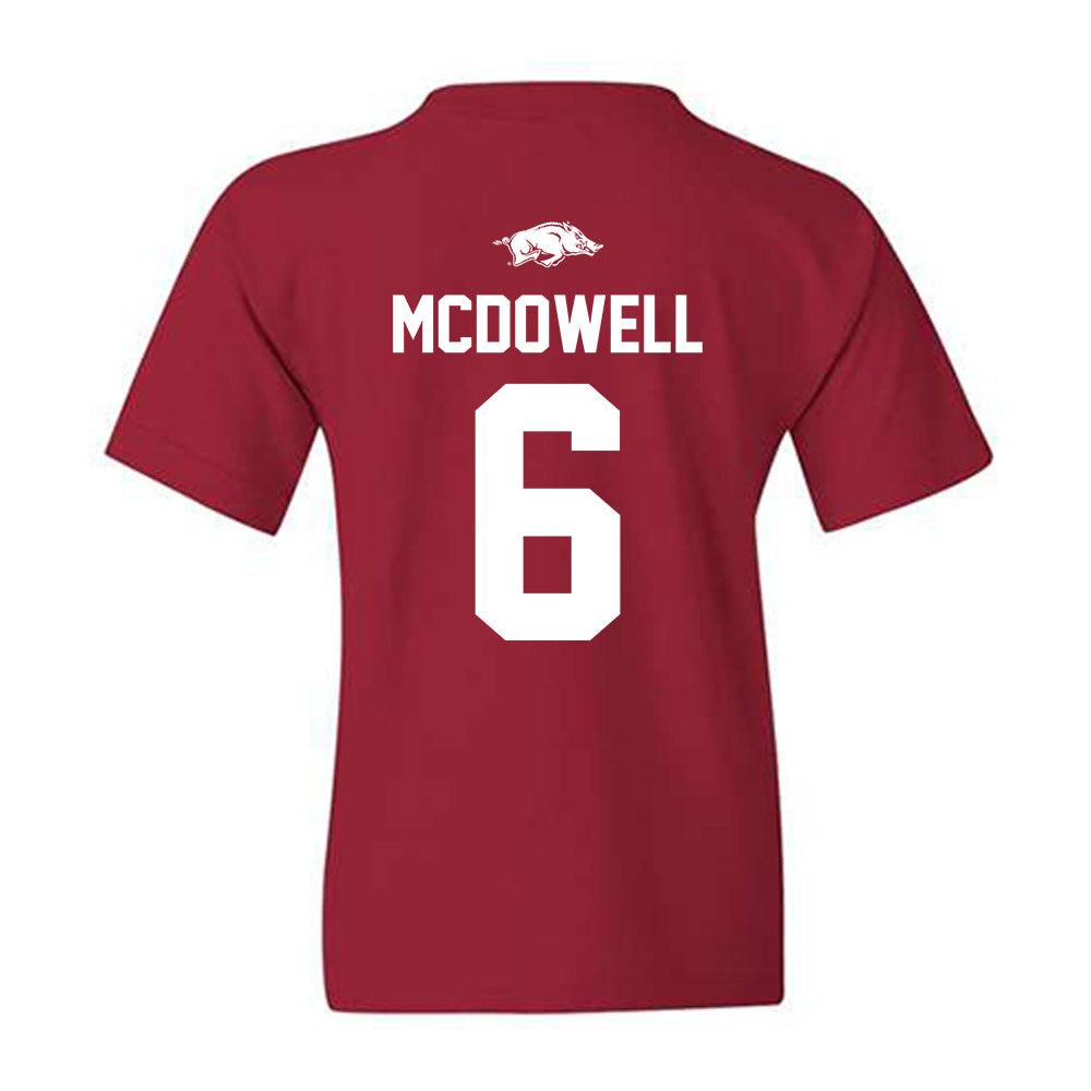 Arkansas - NCAA Softball : Ella McDowell - Classic Shersey Youth T-Shirt-1