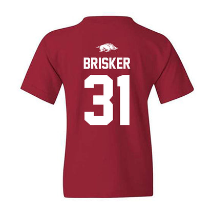 Arkansas - NCAA Football : Blake Brisker - Classic Shersey Youth T-Shirt-1
