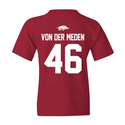 Arkansas - NCAA Football : Charlie von der Meden - Classic Shersey Youth T-Shirt