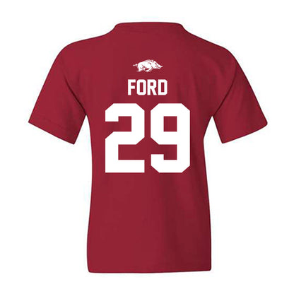 Arkansas - NCAA Football : Brandon Ford - Classic Shersey Youth T-Shirt-1