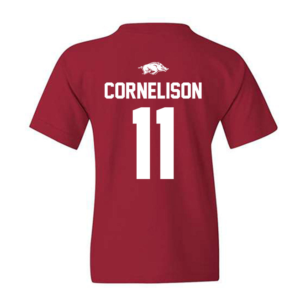 Arkansas - NCAA Baseball : Luke Cornelison - Classic Shersey Youth T-Shirt-1