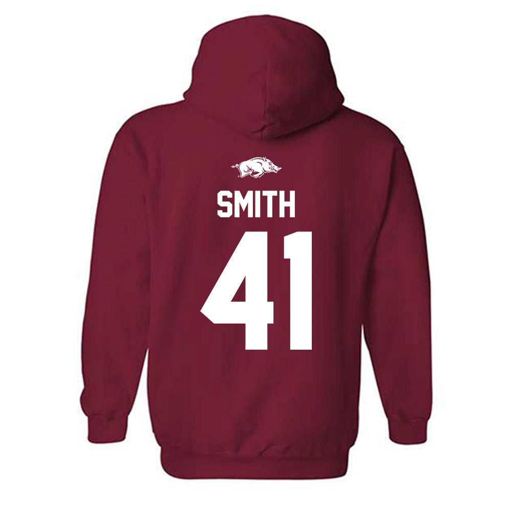 Arkansas - NCAA Football : Connor Smith - Classic Shersey Hooded Sweatshirt-1