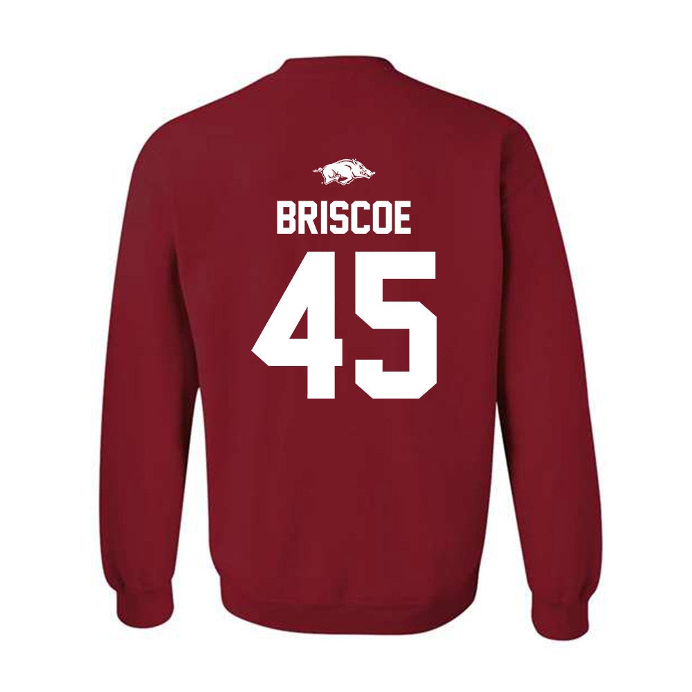 Arkansas - NCAA Baseball : Tye Briscoe - Classic Shersey Crewneck Sweatshirt-1