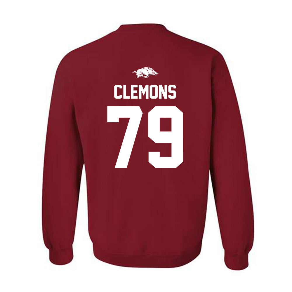 Arkansas - NCAA Football : Josiah Clemons - Classic Shersey Crewneck Sweatshirt-1