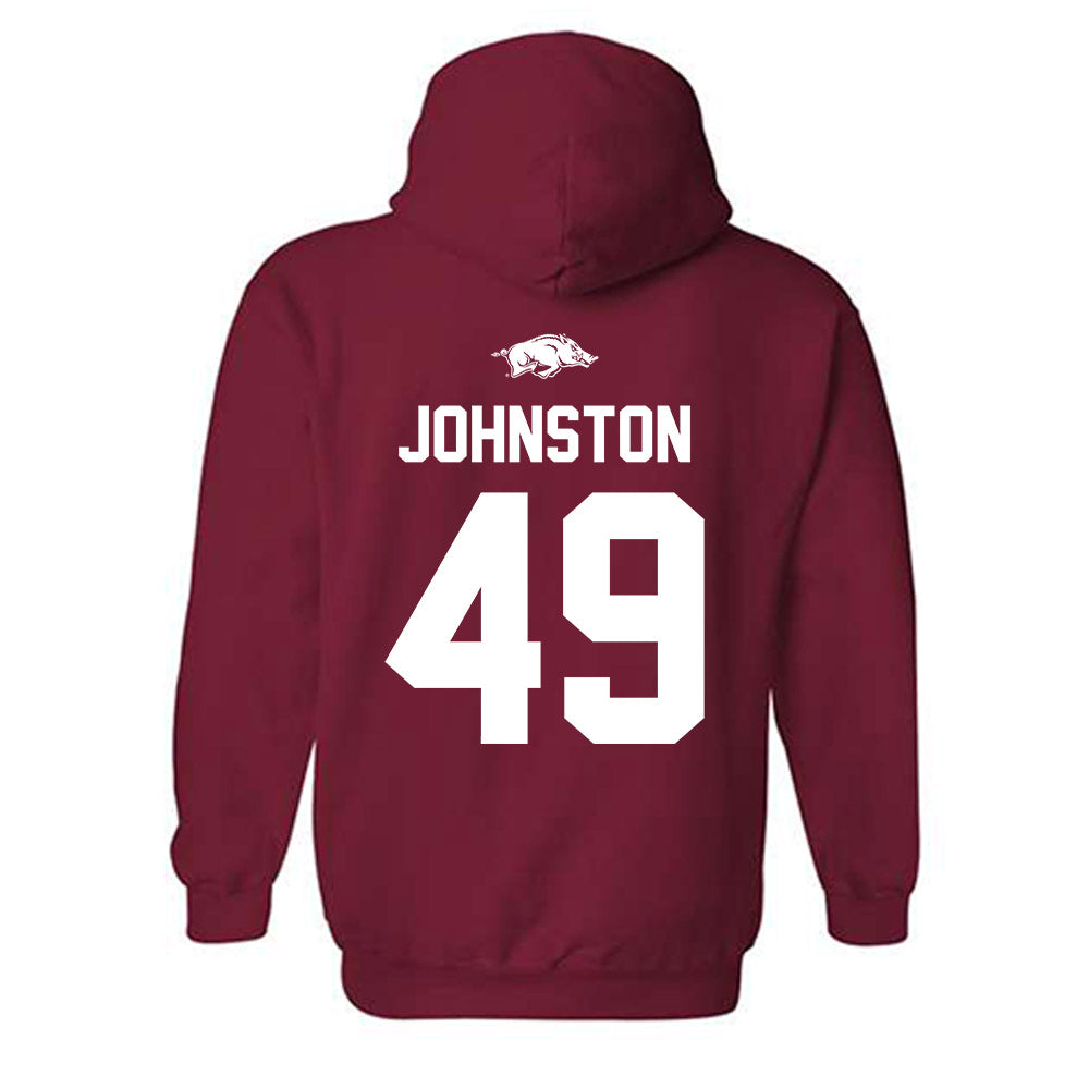 Arkansas - NCAA Football : Adam Johnston - Classic Shersey Hooded Sweatshirt-1