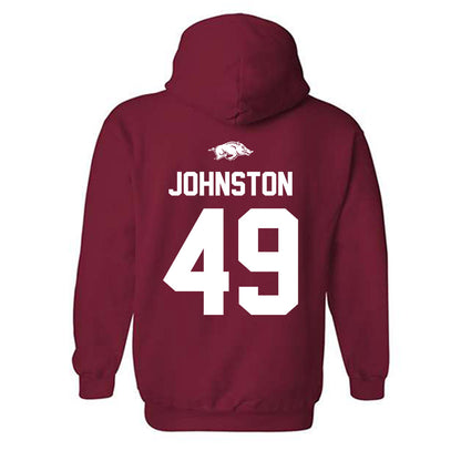 Arkansas - NCAA Football : Adam Johnston - Classic Shersey Hooded Sweatshirt-1