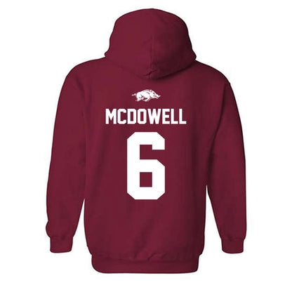 Arkansas - NCAA Softball : Ella McDowell - Classic Shersey Hooded Sweatshirt-1