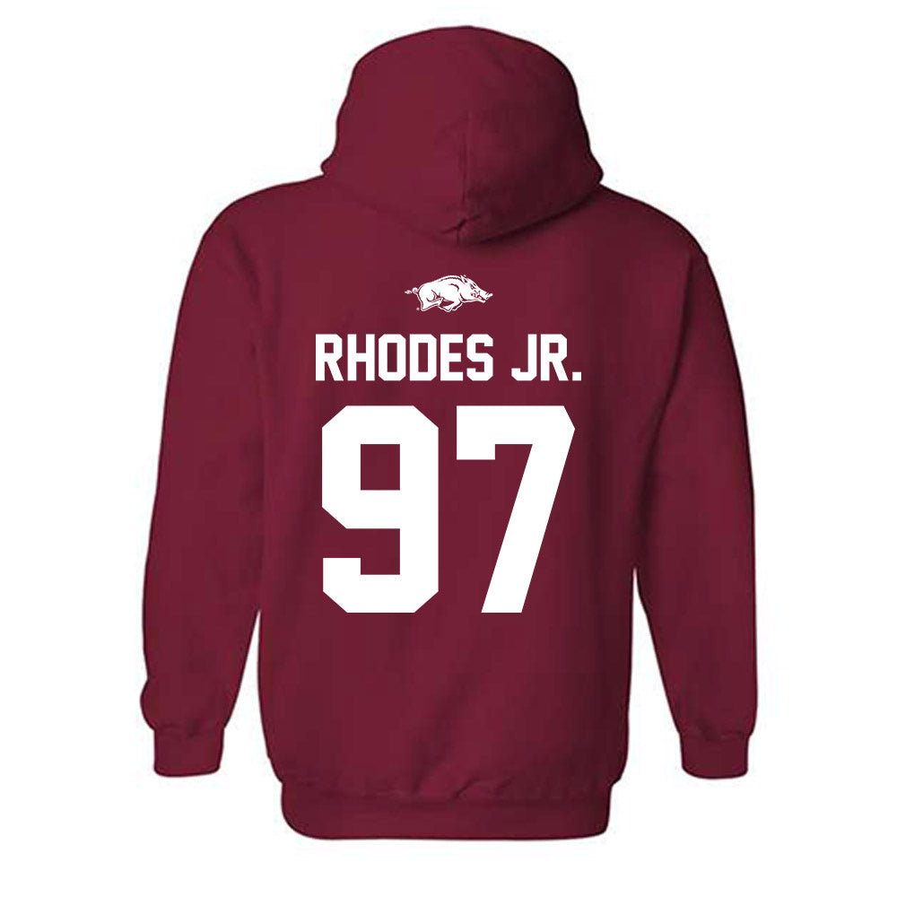 Arkansas - NCAA Football : Quincy Rhodes Jr. - Classic Shersey Hooded Sweatshirt-1