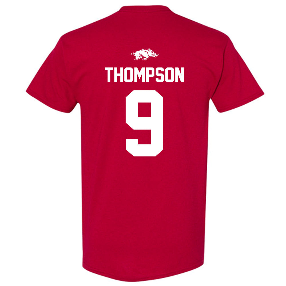 Arkansas - NCAA Men's Basketball : Davion Thompson - Classic Shersey T-Shirt-1
