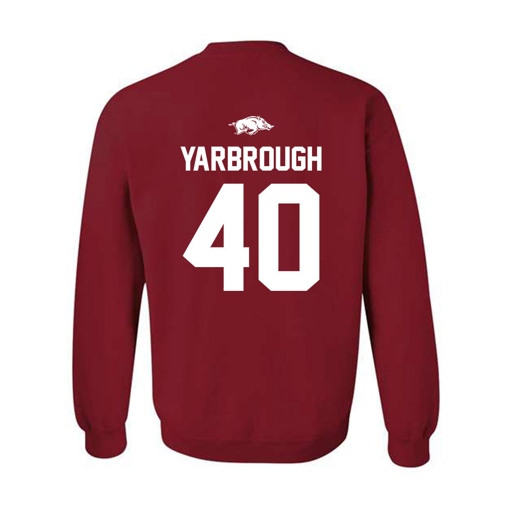 Arkansas - NCAA Football : Colton Yarbrough - Classic Shersey Crewneck Sweatshirt-1