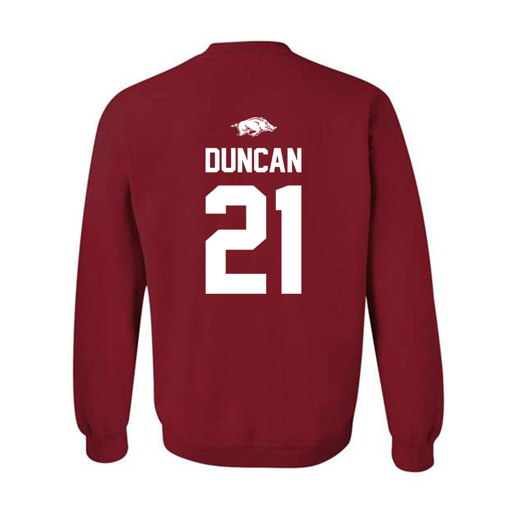 Arkansas - NCAA Women's Volleyball : Parker Duncan - Classic Shersey Crewneck Sweatshirt-1
