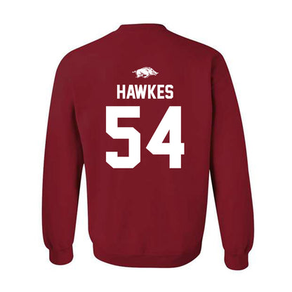 Arkansas - NCAA Football : Adam Hawkes - Classic Shersey Crewneck Sweatshirt-1