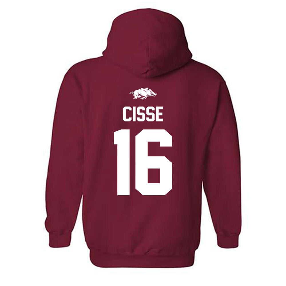 Arkansas - NCAA Football : Ismael Cisse - Classic Shersey Hooded Sweatshirt-1