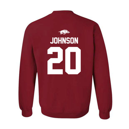 Arkansas - NCAA Football : Jahiem Johnson - Classic Shersey Crewneck Sweatshirt-1