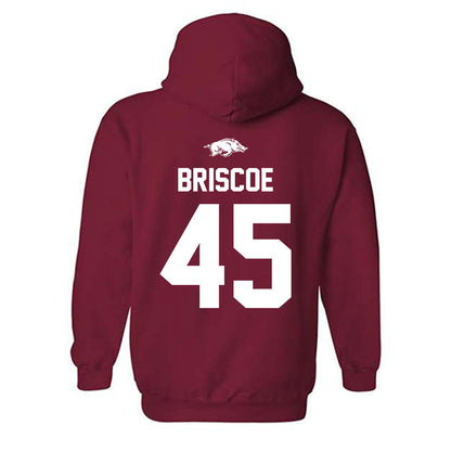 Arkansas - NCAA Baseball : Tye Briscoe - Classic Shersey Hooded Sweatshirt-1