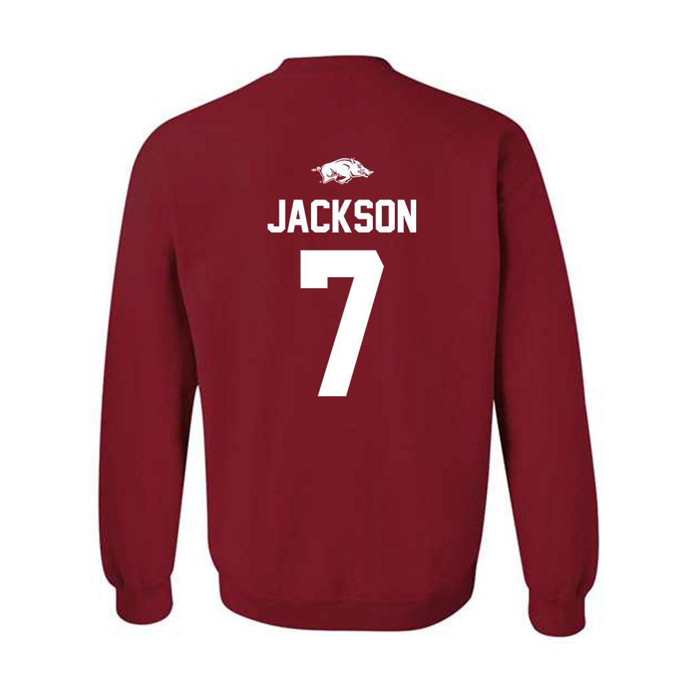 Arkansas - NCAA Football : KJ Jackson - Classic Shersey Crewneck Sweatshirt-1