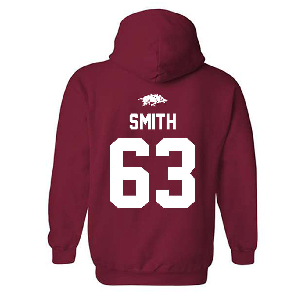 Arkansas - NCAA Football : Hugh Smith - Classic Shersey Hooded Sweatshirt-1