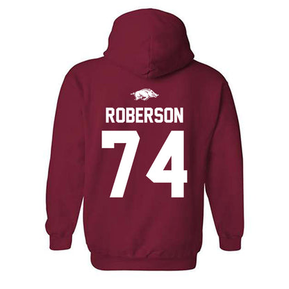 Arkansas - NCAA Football : Terence Roberson - Classic Shersey Hooded Sweatshirt-1