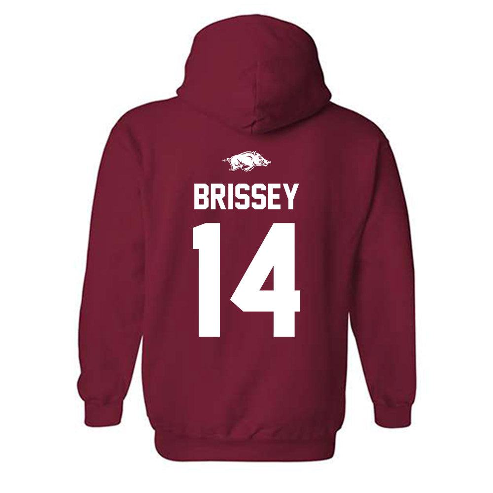 Arkansas - NCAA Baseball : Mark Brissey - Classic Shersey Hooded Sweatshirt-1