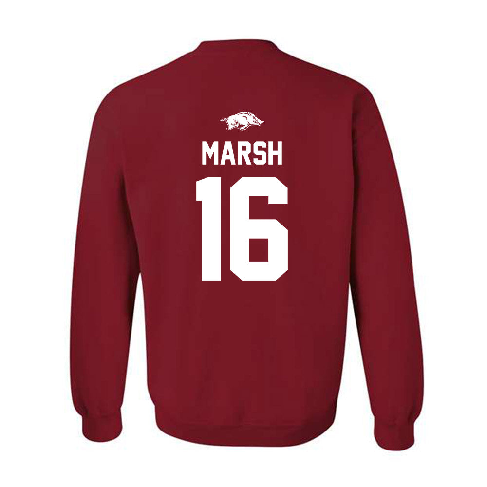 Arkansas - NCAA Football : Kourtlan Marsh - Classic Shersey Crewneck Sweatshirt-1
