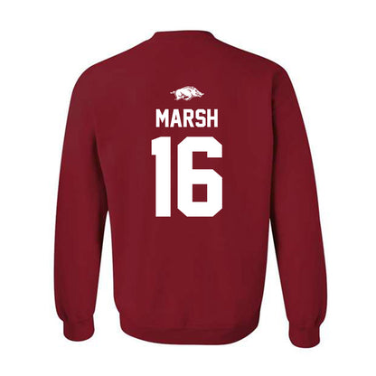 Arkansas - NCAA Football : Kourtlan Marsh - Classic Shersey Crewneck Sweatshirt-1