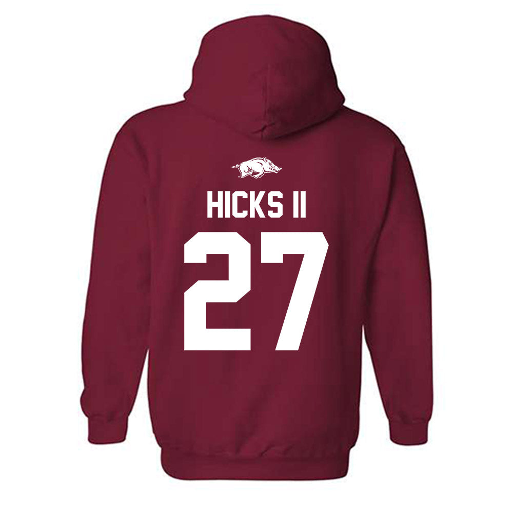 Arkansas - NCAA Football : LaMarcus Hicks II - Classic Shersey Hooded Sweatshirt-1