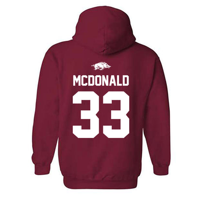 Arkansas - NCAA Women's Soccer : Madden McDonald - Classic Shersey Hooded Sweatshirt-1