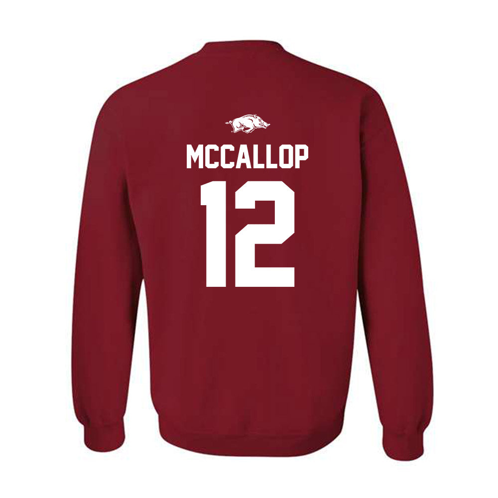 Arkansas - NCAA Women's Basketball : Grace McCallop - Classic Shersey Crewneck Sweatshirt-1