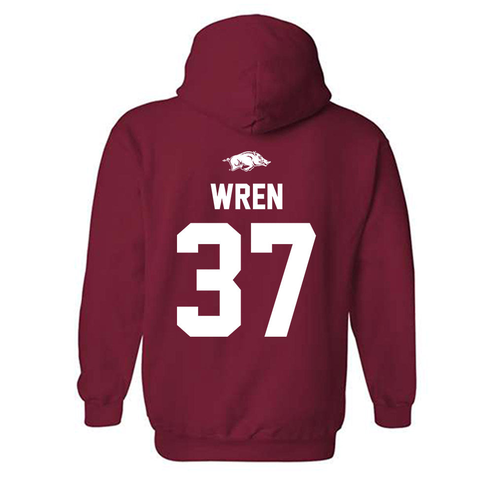 Arkansas - NCAA Baseball : Grant Wren - Classic Shersey Hooded Sweatshirt-1