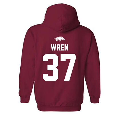 Arkansas - NCAA Baseball : Grant Wren - Classic Shersey Hooded Sweatshirt-1