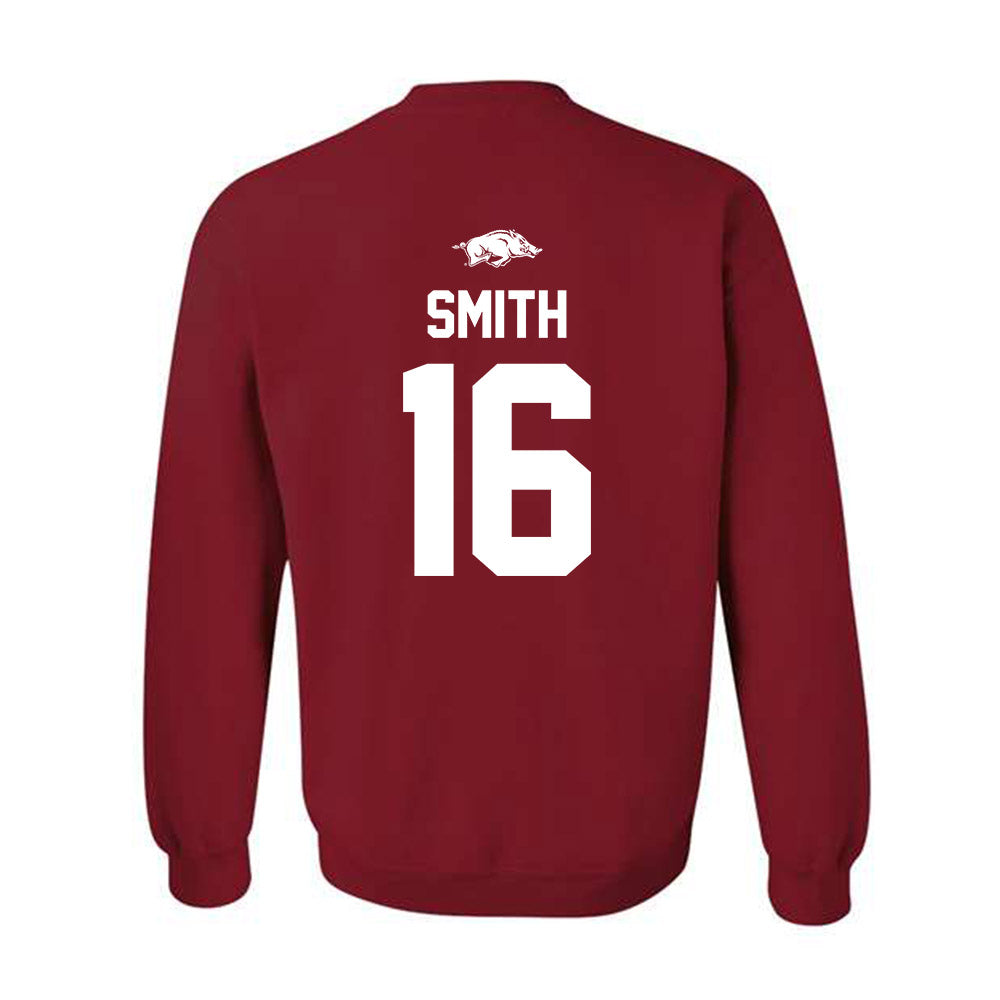 Arkansas - NCAA Women's Volleyball : Layla Smith - Classic Shersey Crewneck Sweatshirt-1