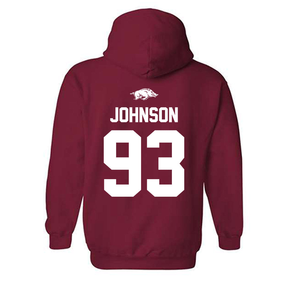 Arkansas - NCAA Football : Keiundre Johnson - Classic Shersey Hooded Sweatshirt-1
