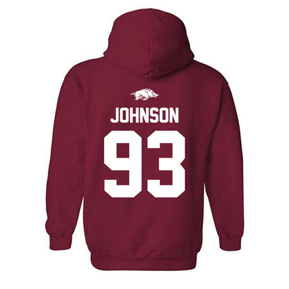 Arkansas - NCAA Football : Keiundre Johnson - Classic Shersey Hooded Sweatshirt-1