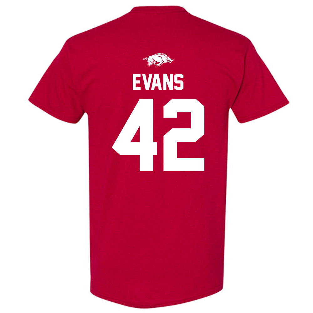 Arkansas - NCAA Football : Jeremy Evans - Classic Shersey T-Shirt-1