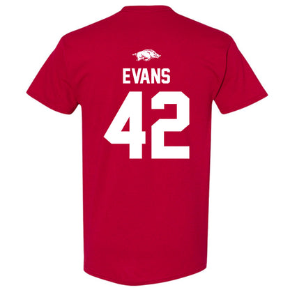 Arkansas - NCAA Football : Jeremy Evans - Classic Shersey T-Shirt-1