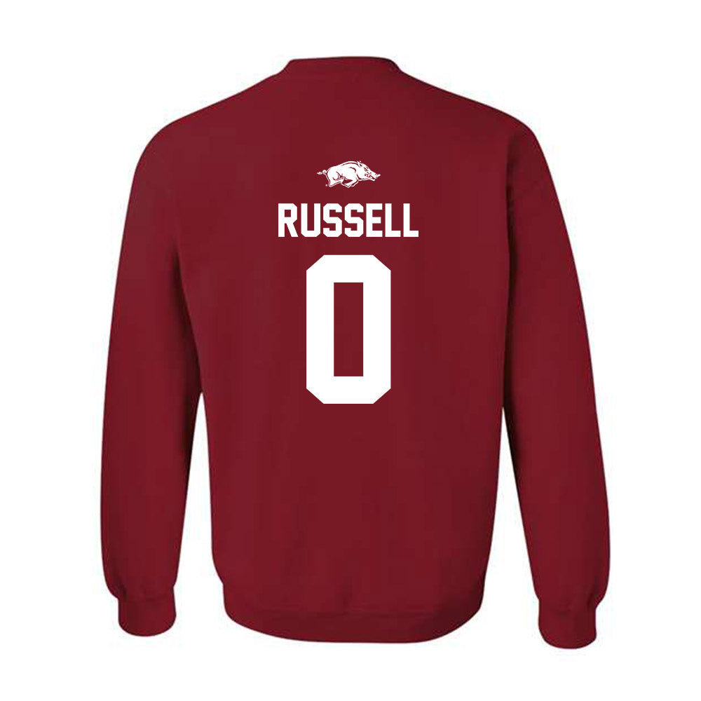Arkansas - NCAA Football : Braylen Russell - Classic Shersey Crewneck Sweatshirt-1