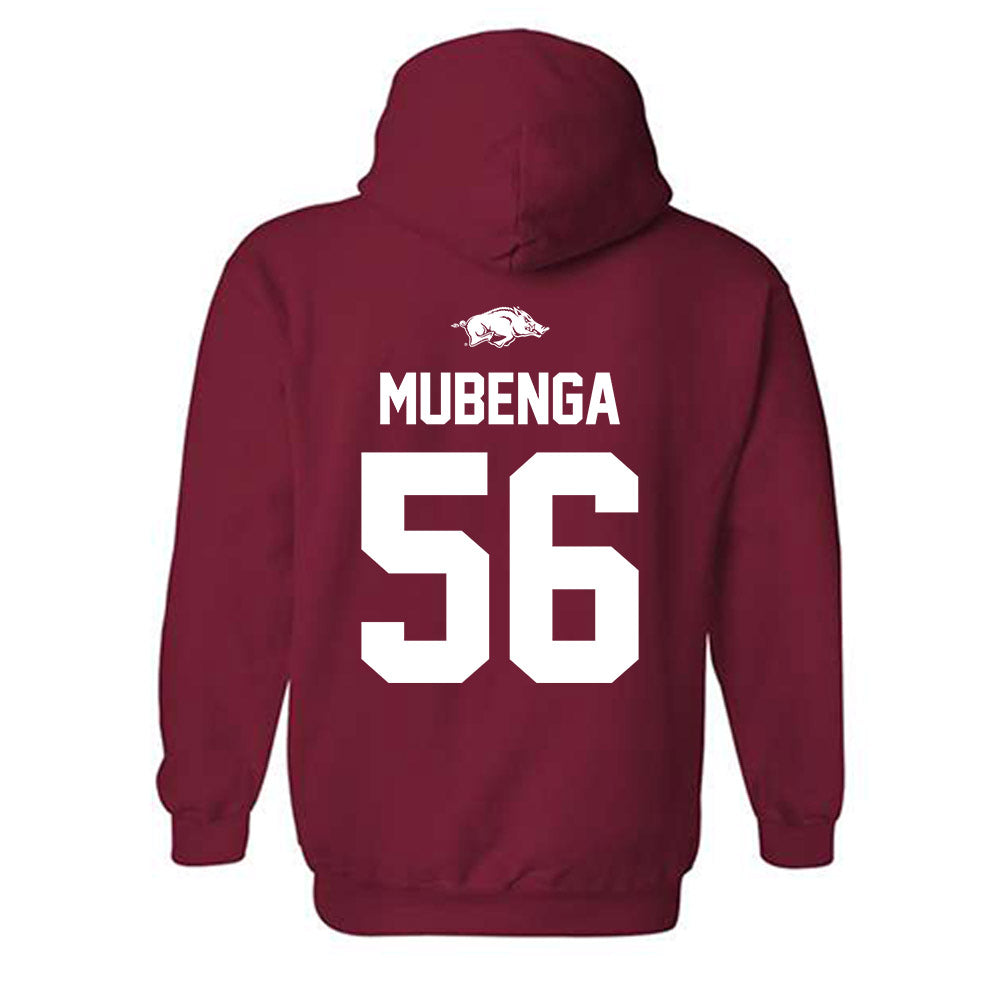 Arkansas - NCAA Football : Ben Mubenga - Classic Shersey Hooded Sweatshirt-1