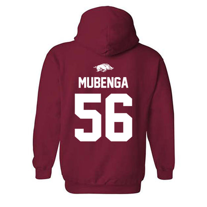 Arkansas - NCAA Football : Ben Mubenga - Classic Shersey Hooded Sweatshirt-1