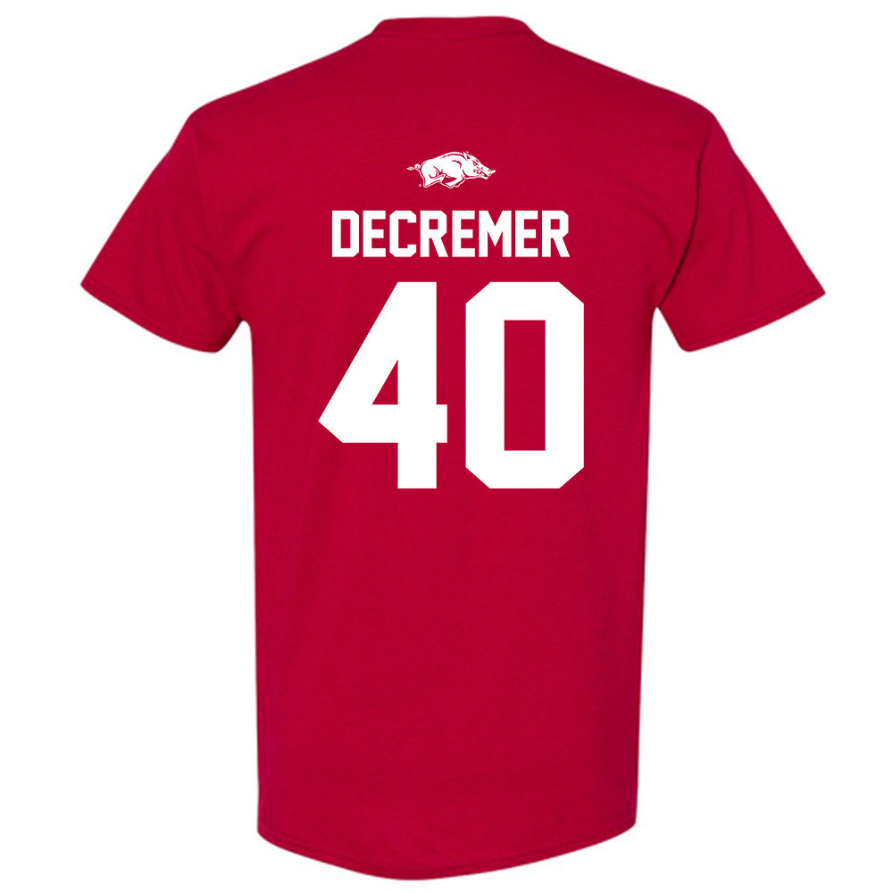 Arkansas - NCAA Baseball : James DeCremer - Classic Shersey T-Shirt-1