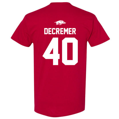 Arkansas - NCAA Baseball : James DeCremer - Classic Shersey T-Shirt-1