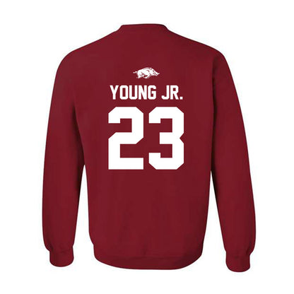 Arkansas - NCAA Football : Kevin Young Jr. - Classic Shersey Crewneck Sweatshirt-1