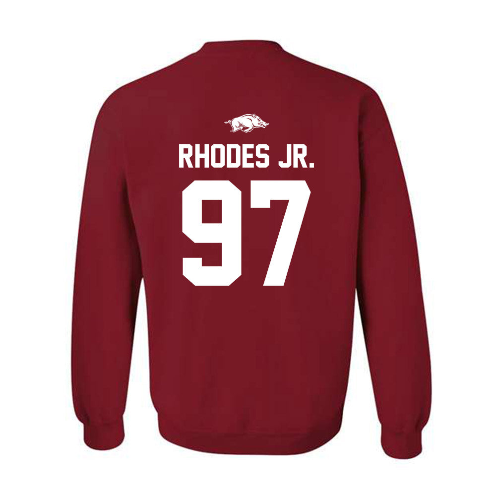 Arkansas - NCAA Football : Quincy Rhodes Jr. - Classic Shersey Crewneck Sweatshirt-1