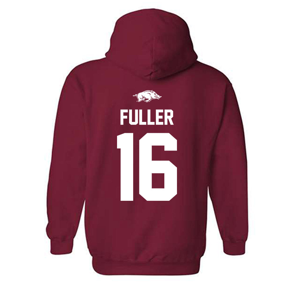 Arkansas - NCAA Football : Braeden Fuller - Classic Shersey Hooded Sweatshirt-1