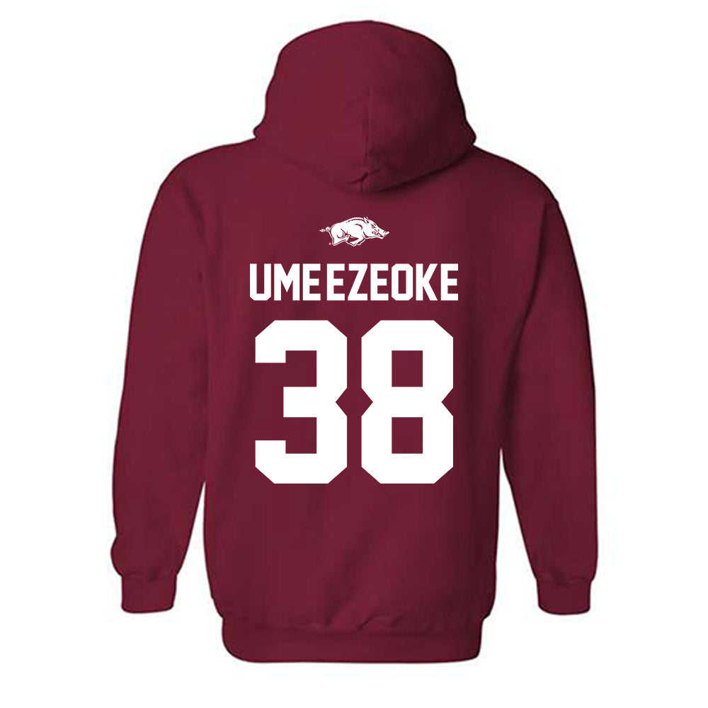 Arkansas - NCAA Football : Bradley Ume-Ezeoke - Classic Shersey Hooded Sweatshirt-1